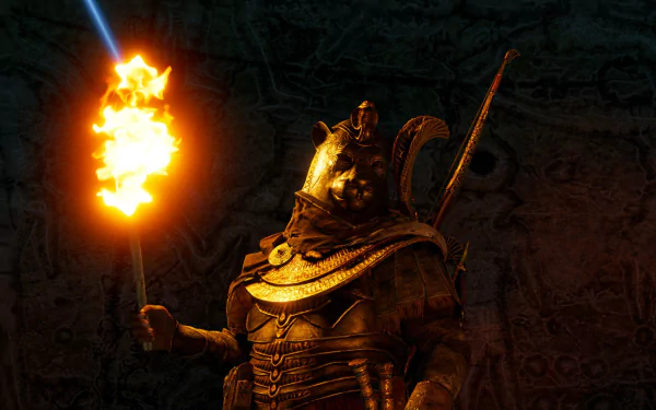 torch video game Assassin's Creed Origins HD Desktop Wallpaper | Background Image