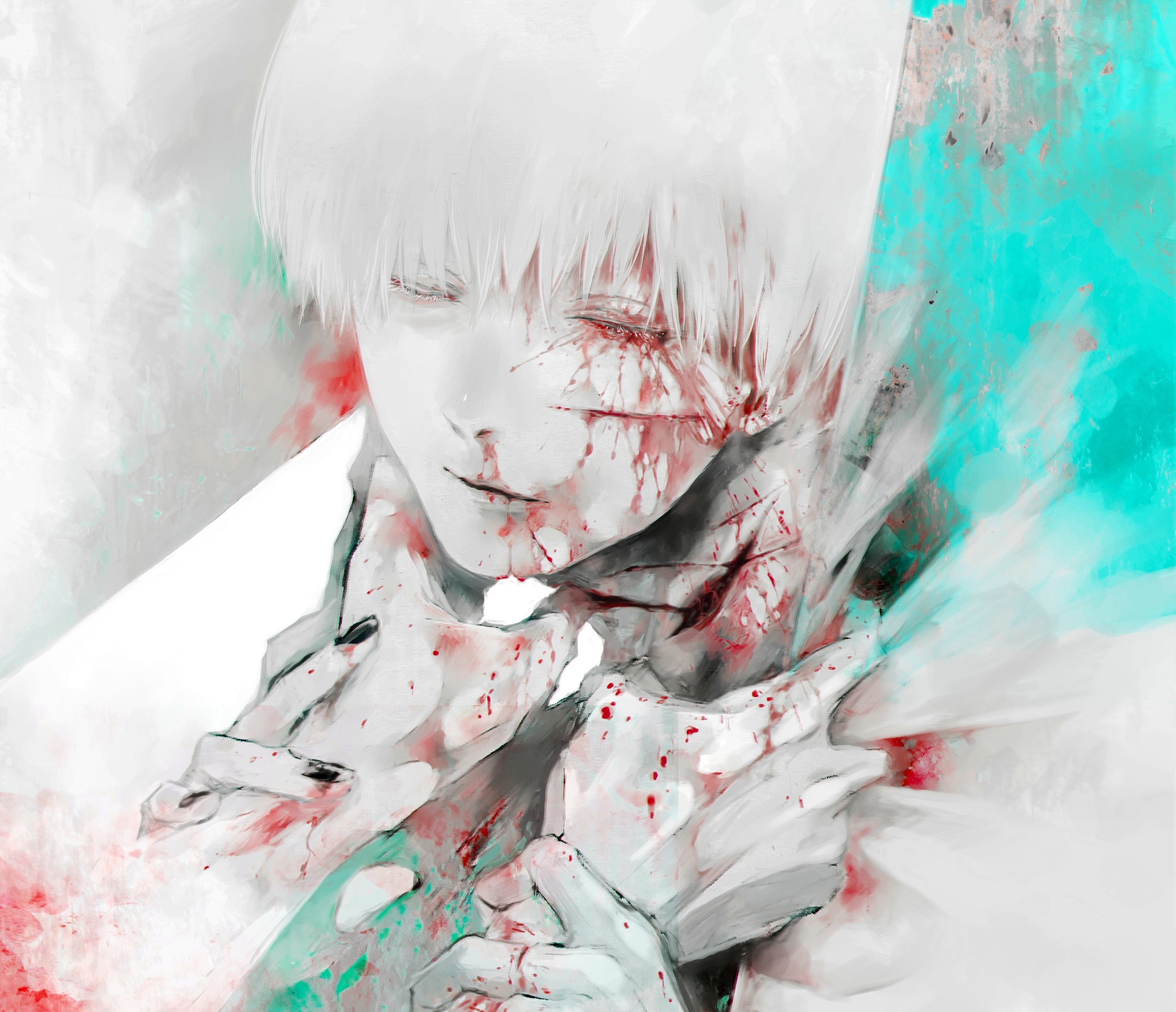 Download Ken Kaneki Anime Tokyo Ghoul HD Wallpaper by 降島ツカサ