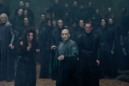 Death Eaters (Harry Potter) Lucius Malfoy Lord Voldemort Bellatrix Lestrange movie Harry Potter and the Deathly Hallows: Part 2 HD Desktop Wallpaper | Background Image