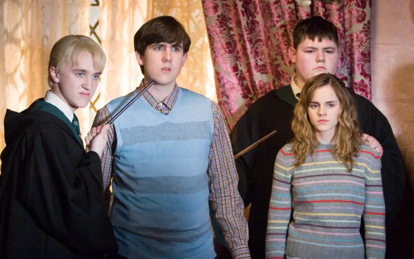 Hermione Granger Neville Longbottom Draco Malfoy movie Harry Potter and the Order of the Phoenix HD Desktop Wallpaper | Background Image