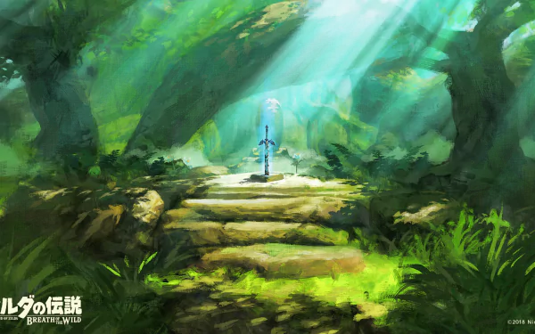 Master Sword video game The Legend of Zelda: Breath of the Wild HD Desktop Wallpaper | Background Image