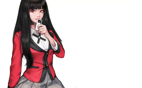 Yumeko Jabami Anime Kakegurui HD Desktop Wallpaper | Background Image