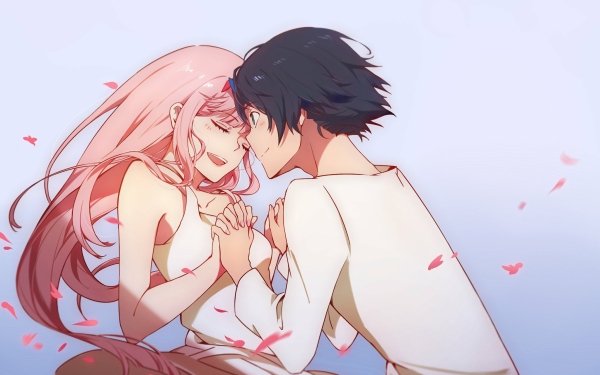 Anime Darling in the FranXX Hiro Zero Two HD Wallpaper | Background Image