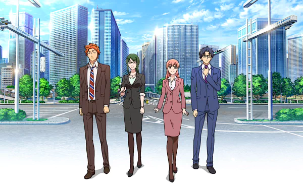 Hirotaka Nifuji Narumi Momose Hanako Koyanagi Tarou Kabakura Anime Wotaku ni Koi wa Muzukashii HD Desktop Wallpaper | Background Image