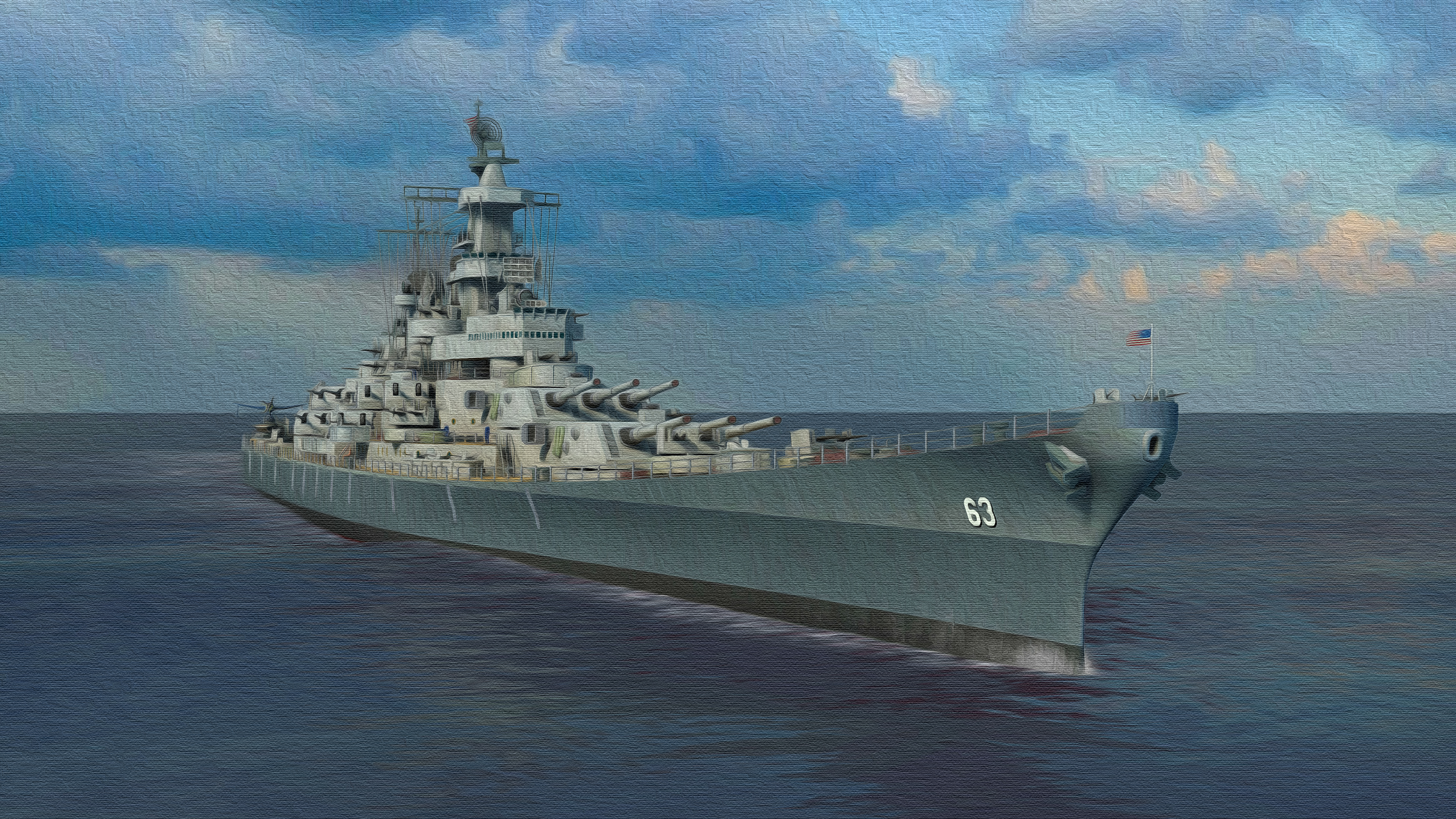 Military USS Missouri (BB-63) HD Wallpaper | Background Image