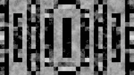 HD PC desktop wallpaper background: abstract black and grey geometric composition of rectangles and squares with a textured, smoky backdrop.