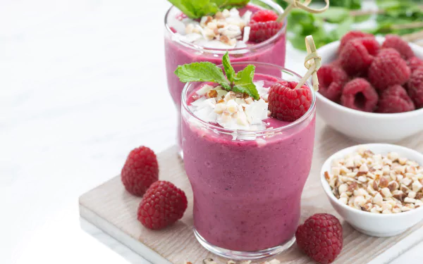 berry fruit glass raspberry drink food smoothie HD Desktop Wallpaper | Background Image