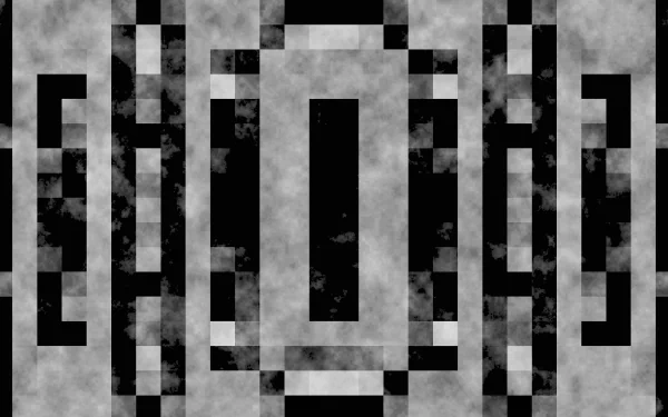 HD PC desktop wallpaper background: abstract black and grey geometric composition of rectangles and squares with a textured, smoky backdrop.