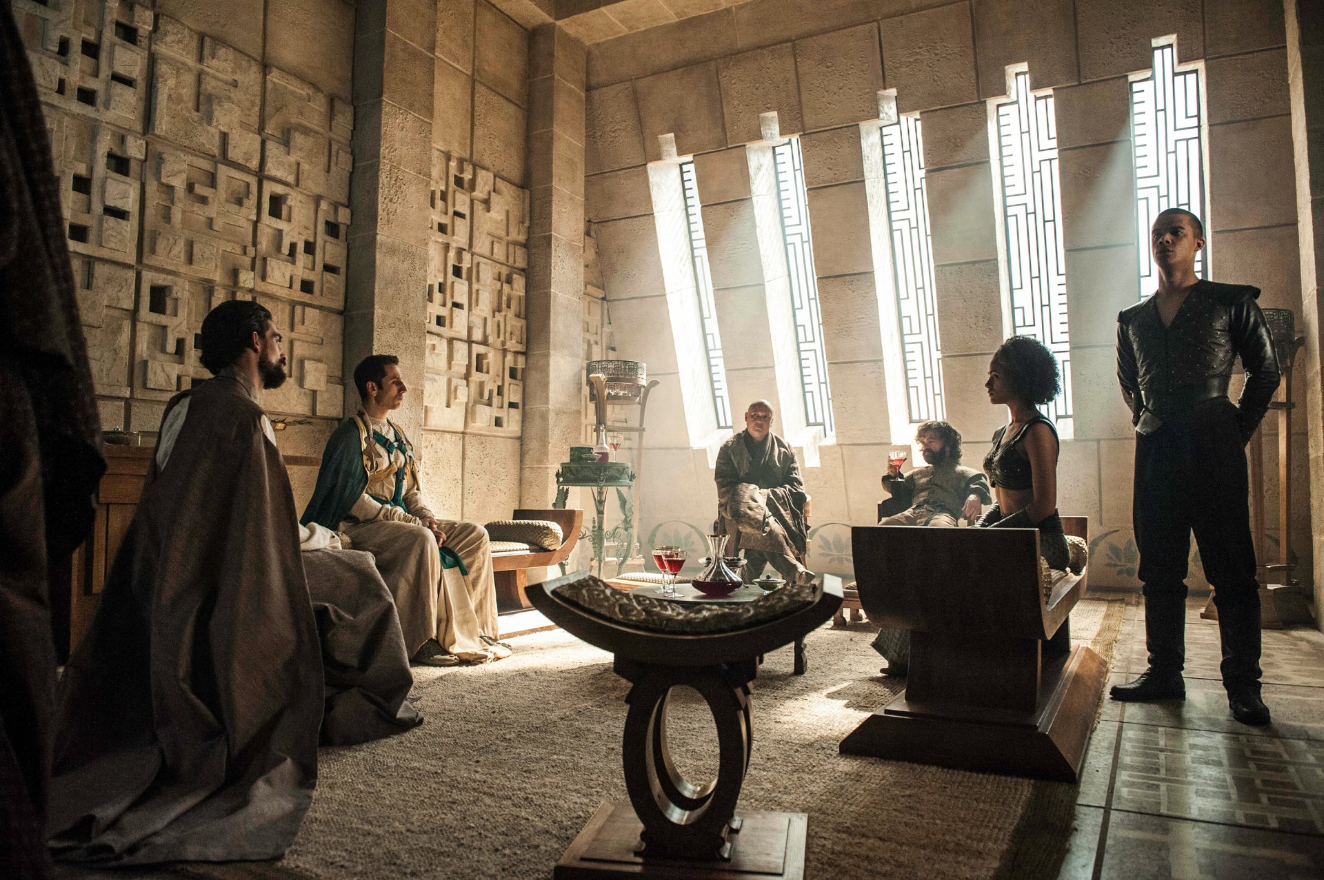 Download Grey Worm Missandei (Game Of Thrones) Tyrion Lannister Lord Varys TV Show Game Of Thrones HD Wallpaper