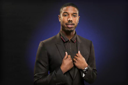 American actor Celebrity Michael B. Jordan HD Desktop Wallpaper | Background Image