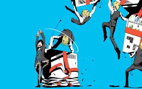 Shizuo Heiwajima Izaya Orihara Anime Durarara!! HD Desktop Wallpaper | Background Image