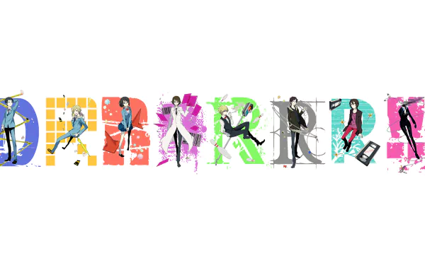 Masaomi Kida Mikado Ryūgamine Anri Sonohara Celty Sturluson Shizuo Heiwajima Izaya Orihara Anime Durarara!! HD Desktop Wallpaper | Background Image