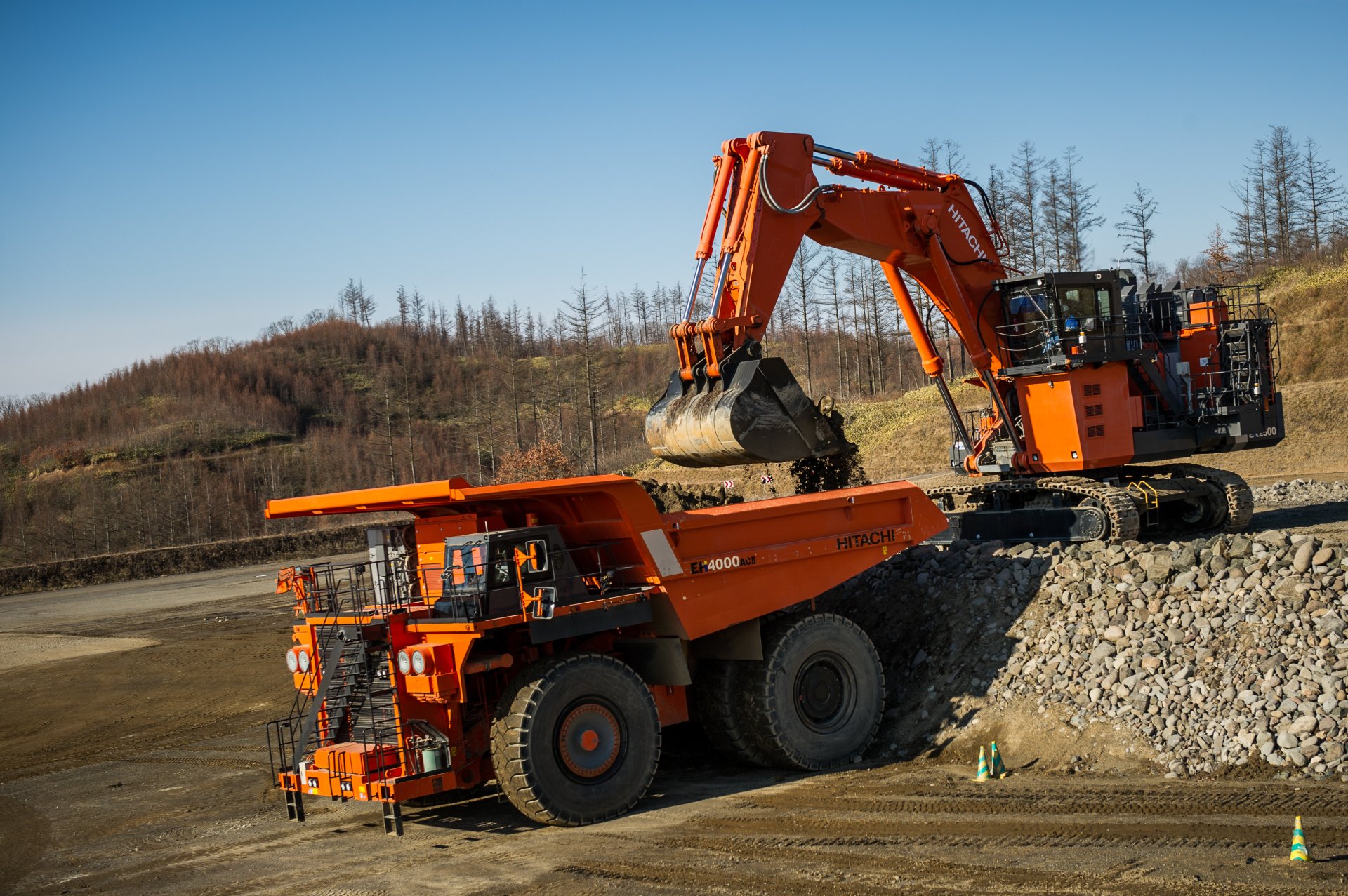 Download Excavator Hitachi EX2500 Hitachi EH4000 ACII Vehicle Dump ...