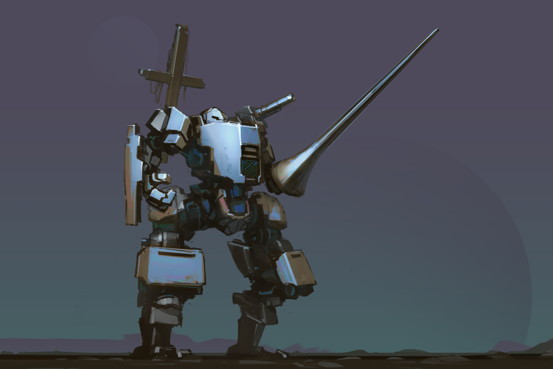 Download Sci Fi Robot HD Wallpaper by ksenolog