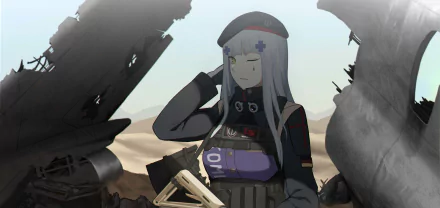 HK416 (Girls Frontline) video game Girls Frontline HD Desktop Wallpaper | Background Image
