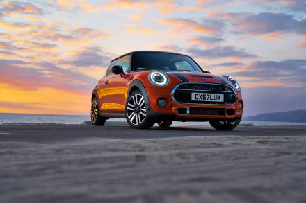 compact car orange car car Mini Mini Cooper vehicle Mini Cooper S HD Desktop Wallpaper | Background Image