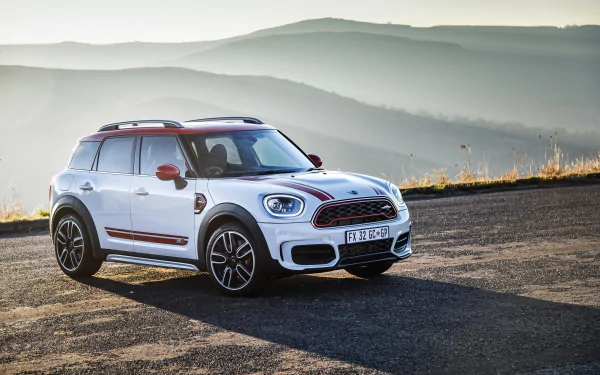 compact car white car car Mini vehicle Mini Cooper HD Desktop Wallpaper | Background Image