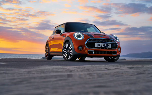 compact car orange car car Mini Mini Cooper vehicle Mini Cooper S HD Desktop Wallpaper | Background Image