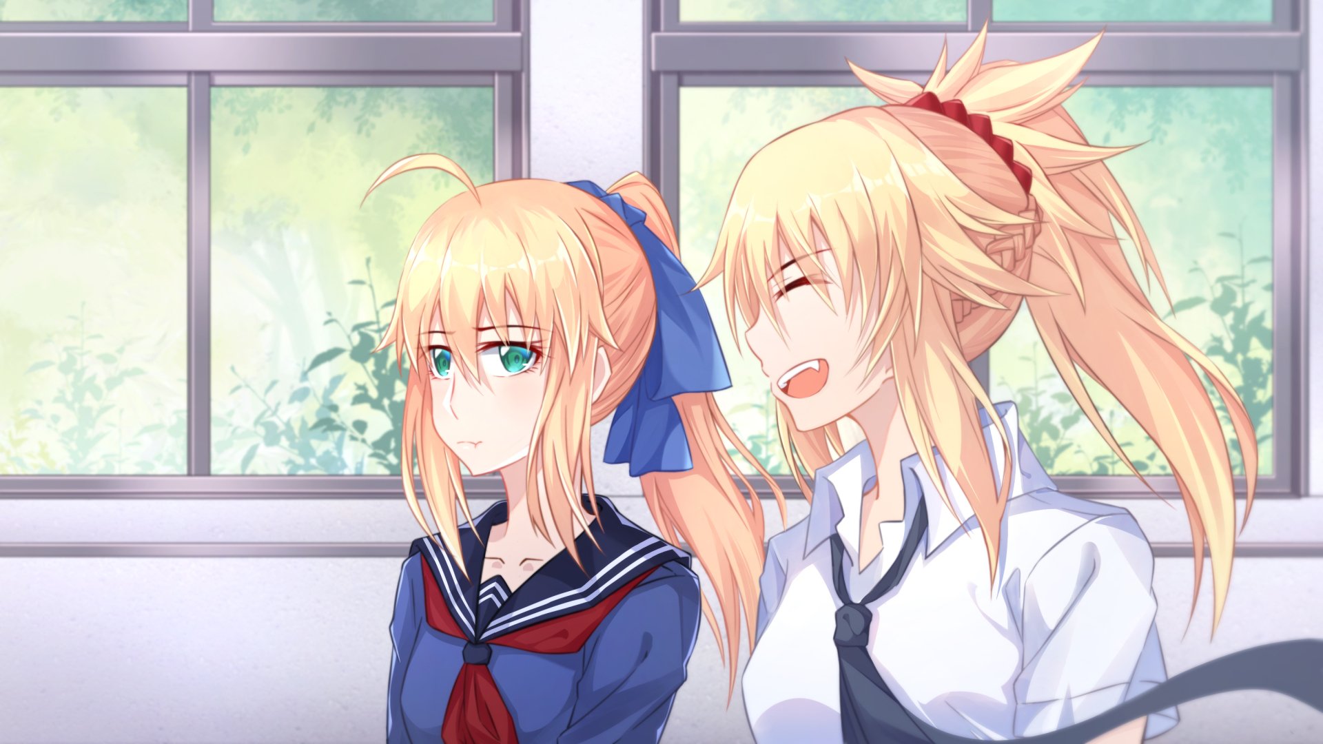 Download Artoria Pendragon Mordred (Fate/Apocrypha) Saber Of Red (Fate/Apocrypha) Saber (Fate Series) Anime Fate/Hollow Ataraxia HD Wallpaper by 333