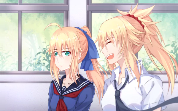 Artoria Pendragon Mordred (Fate/Apocrypha) Saber of Red (Fate/Apocrypha) Saber (Fate Series) Anime Fate/Hollow Ataraxia HD Desktop Wallpaper | Background Image