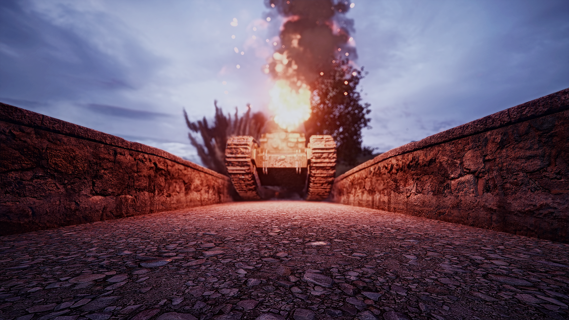 Download Destruction Tank Video Game Battlefield 1 HD Wallpaper by FLX-II