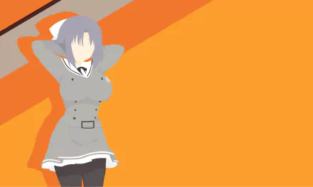 Yumi (Senran Kagura) minimalist Anime Senran Kagura minimalist anime HD Desktop Wallpaper | Background Image