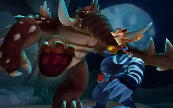 Crash Bandicoot (Character) video game Crash of the Titans HD Desktop Wallpaper | Background Image