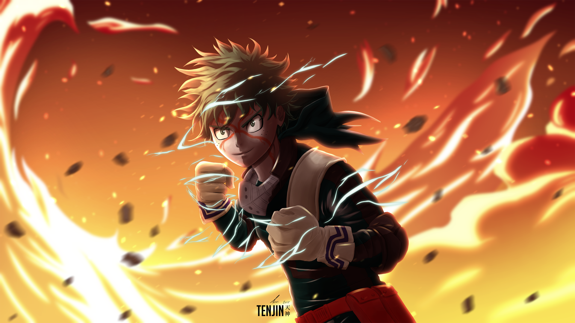 Download Izuku Midoriya Anime My Hero Academia 4k Ultra HD Wallpaper by ImScrappY