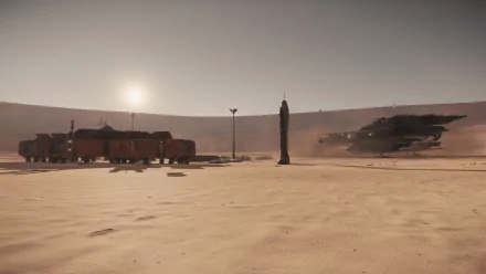 space Constellation Andromeda (Star Citizen) Daymar (Star Citizen) outpost video game Star Citizen HD Desktop Wallpaper | Background Image