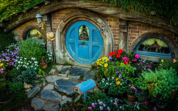  Hobbit House in New Zealand