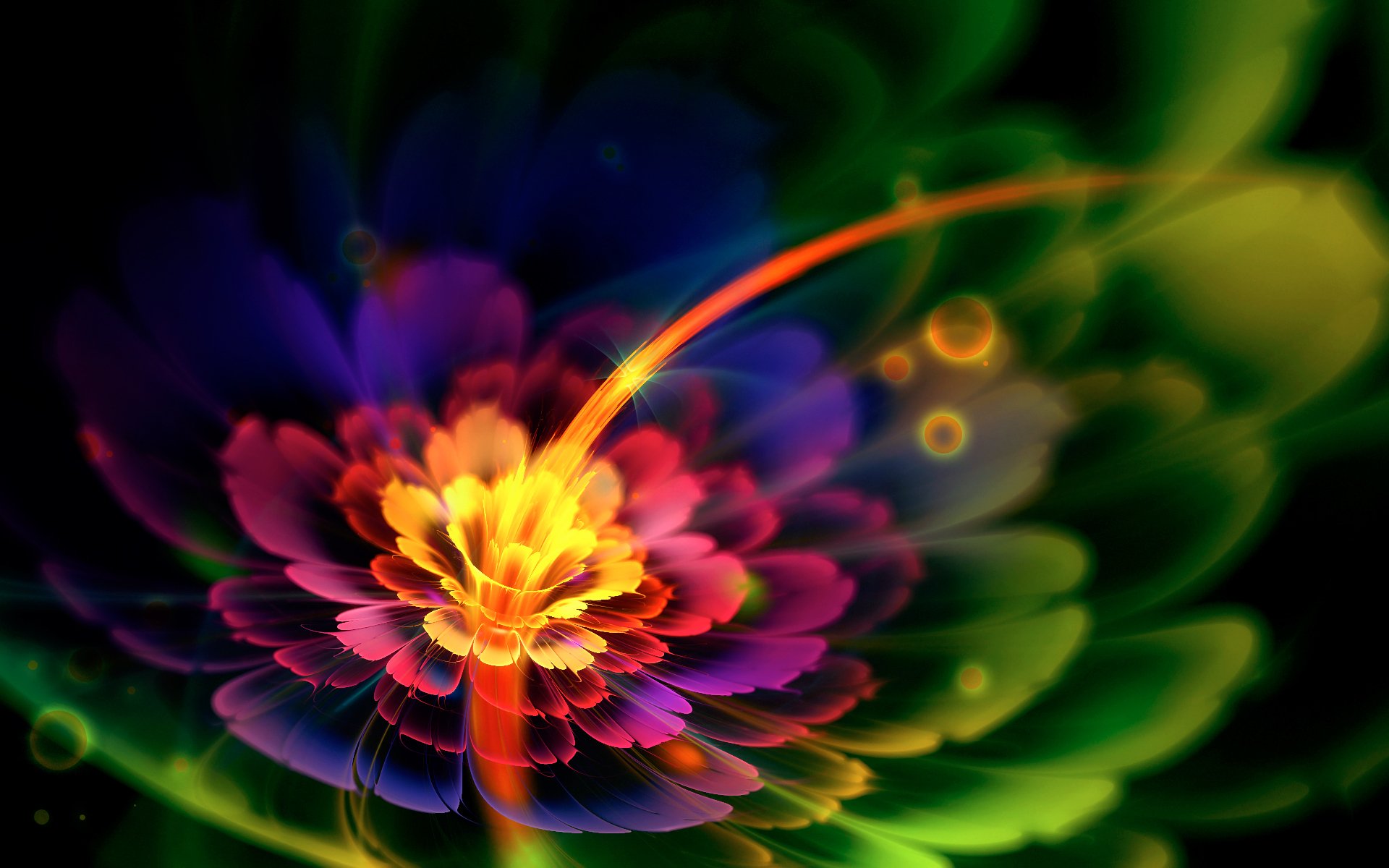 Download Colorful Artistic Flower HD Wallpaper by jagerion