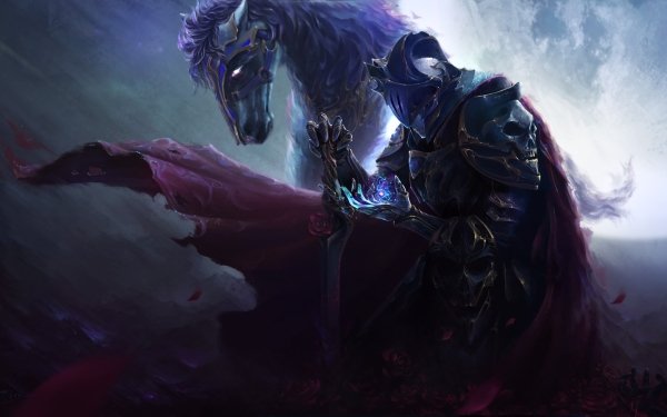 Fantasy Knight Warrior Armor Horse HD Wallpaper | Background Image