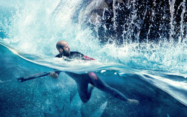 Jason Statham movie The Meg HD Desktop Wallpaper | Background Image