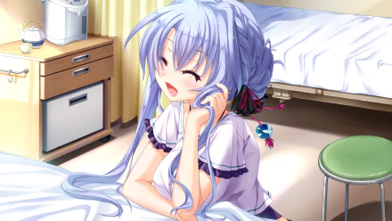 Sorakado Ao Anime Summer Pockets HD Desktop Wallpaper | Background Image