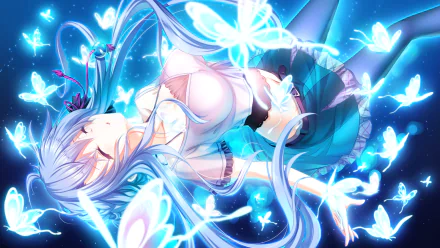 Sorakado Ao Anime Summer Pockets HD Desktop Wallpaper | Background Image