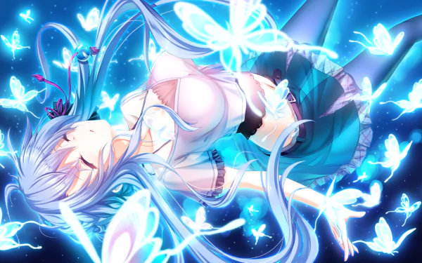 Sorakado Ao Anime Summer Pockets HD Desktop Wallpaper | Background Image