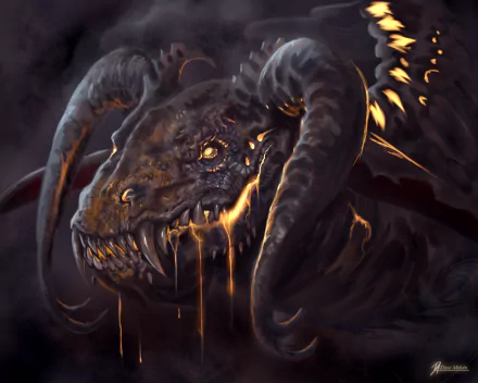 horns dark demon HD Desktop Wallpaper | Background Image