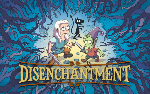 Luci (Disenchantment) Elfo (Disenchantment) Bean (Disenchantment) TV Show Disenchantment HD Desktop Wallpaper | Background Image