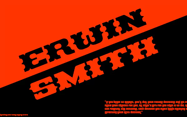 Erwin Smith quote from Attack on Titan in bold black and orange text, designed as an 8K Ultra HD anime-themed PC desktop wallpaper and background.