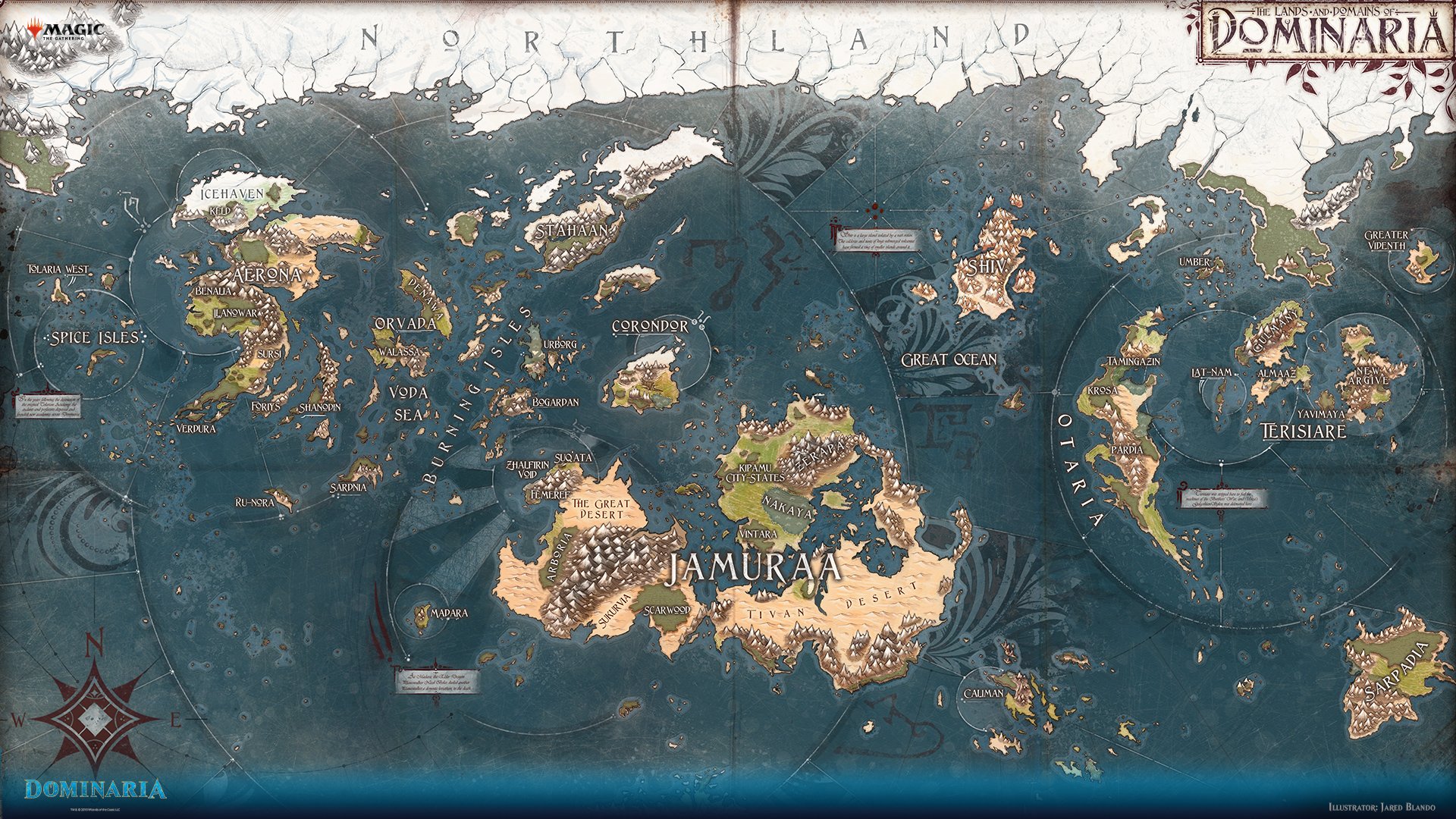 Download Map Dominaria (Magic: The Gathering) Man Made Magic: The Gathering HD Wallpaper