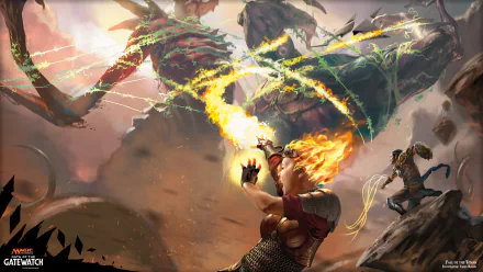 Oath of the Gatewatch Eldrazi (Magic: The Gathering) Chandra Nalaar Gideon Jura Fall of the Titans man made Magic: The Gathering HD Desktop Wallpaper | Background Image