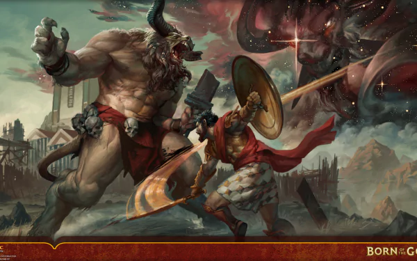 man made Magic: The Gathering minotaur HD Desktop Wallpaper | Background Image