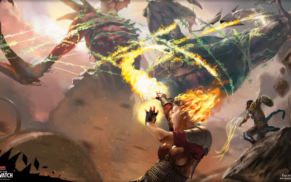 Oath of the Gatewatch Eldrazi (Magic: The Gathering) Chandra Nalaar Gideon Jura Fall of the Titans man made Magic: The Gathering HD Desktop Wallpaper | Background Image