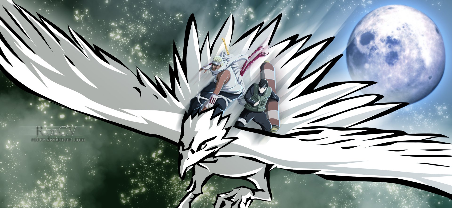 Download Killer Bee (Naruto) Sai (Naruto) Anime Naruto HD Wallpaper by Robin Chuquital