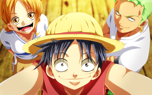 Anime One Piece Monkey D. Luffy Roronoa Zoro Nami HD Wallpaper | Background Image