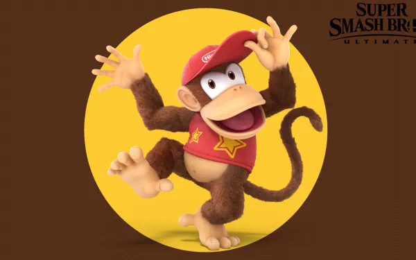 Diddy Kong video game Super Smash Bros. Ultimate HD Desktop Wallpaper | Background Image