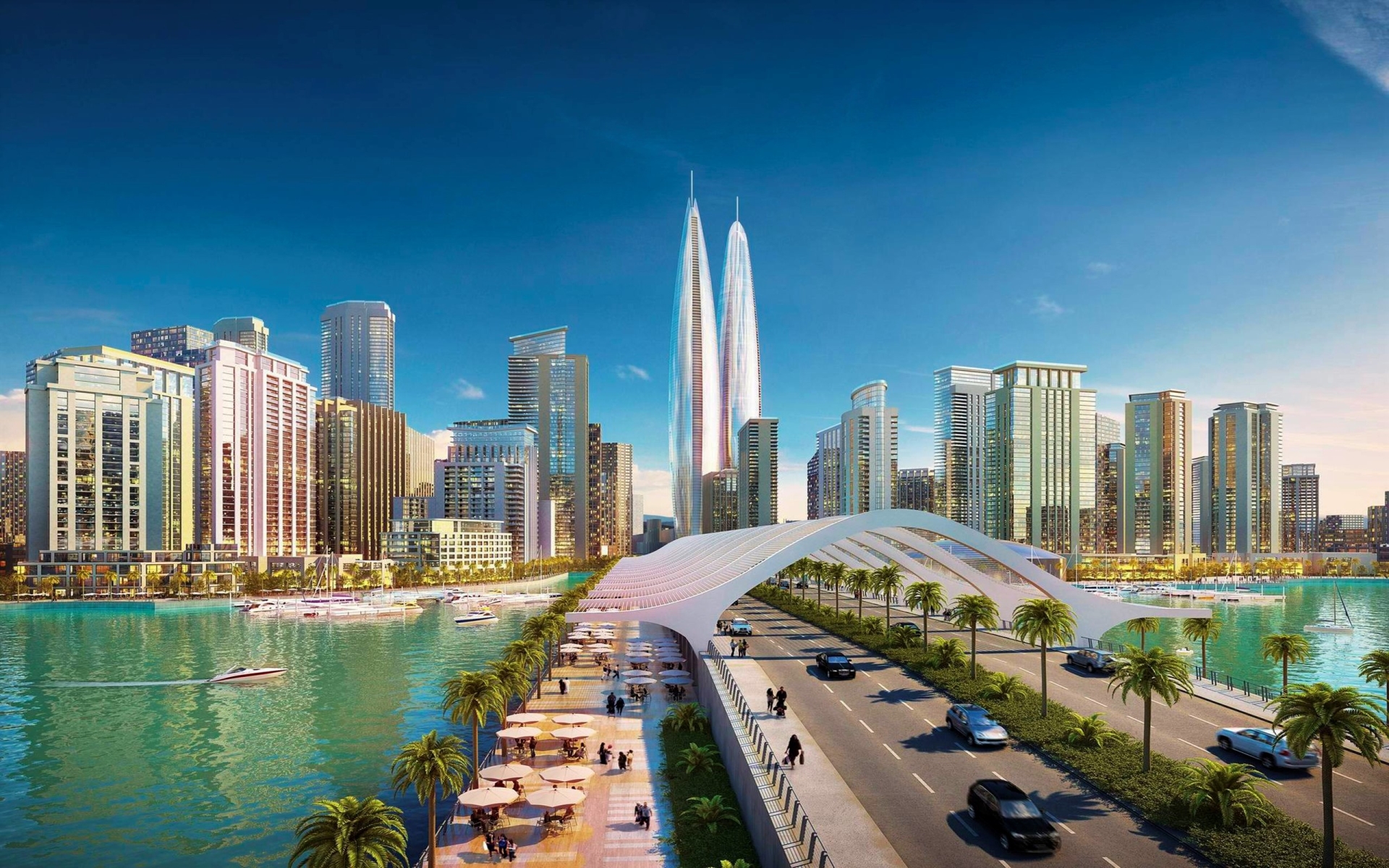 Plans for Dubai's Twin Towers
