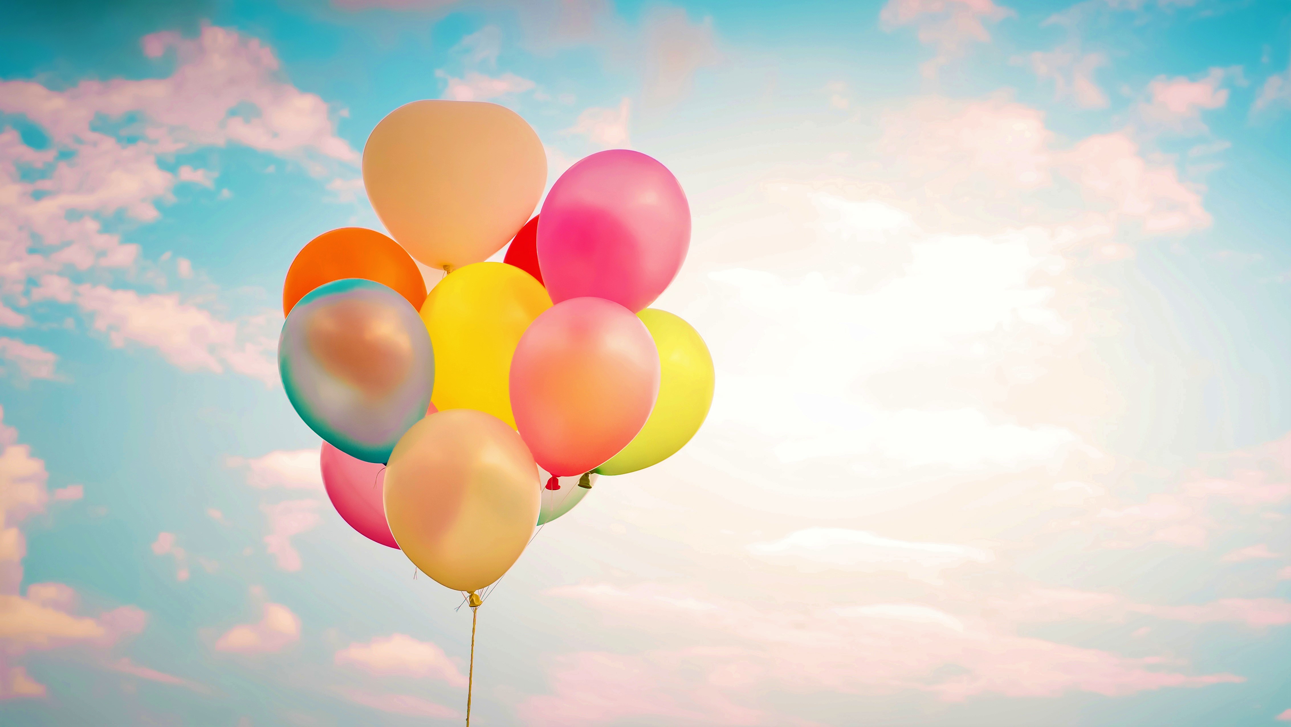 Colorful Balloons  4k Ultra HD Wallpaper  Background Image 