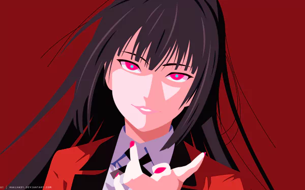 Yumeko Jabami Anime Kakegurui HD Desktop Wallpaper | Background Image