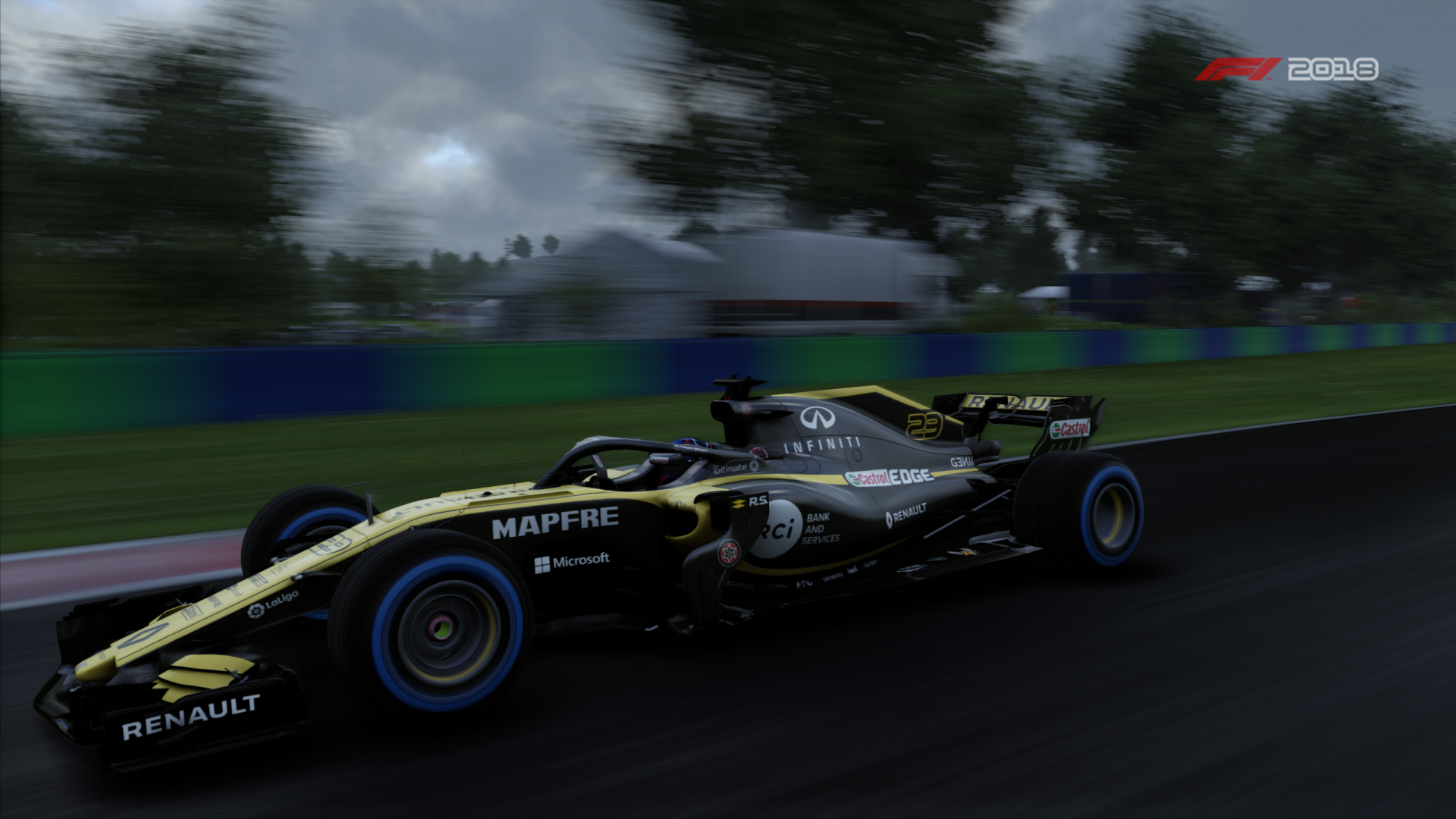 Download Renault R.S.18 Renault Vehicle F1 Video Game F1 2018 HD Wallpaper by FLX-II